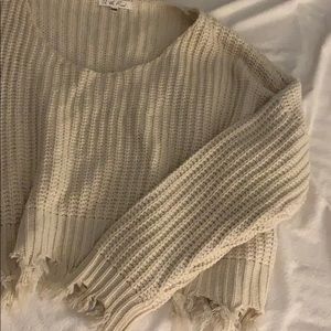 On The Road - oversized cream sweater